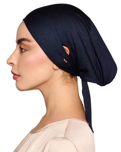 Cao cấp đàn hồi thoáng khí tre Jersey Ba khe dưới khăn Tie trở lại mềm chạm vào bên trong khăn hijab - Product Image 1