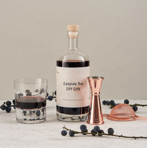 YSbar <span class=keywords><strong>DIY</strong></span> Cocktail-Shaker Gewürz-<span class=keywords><strong>Set</strong></span> Holzbox Whiskey-<span class=keywords><strong>Gin</strong></span>-Infusions-<span class=keywords><strong>Set</strong></span> Roségoldfarben Trichter Jigger Wiederverwendbares Bar-Zubehör - Product Image 4