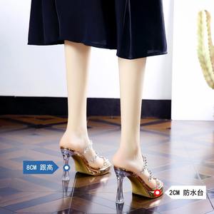 Sandalias de Plataforma con Punta Abierta Estilo Europeo Americano para Mujer, Color Champán, Otoño Verano, Nuevas, Ideales para Citas, Tallas 35-45, Antideslizantes - Product Image 4