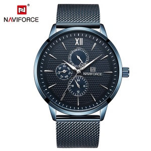 นาฬิกาควอตซ์แฟชั่น Naviforce Montr 3003 สำหรับผู้หญิง สายตาข่ายสีโรสโกลด์ โครโนกราฟ แบรนด์นาฬิกาจีน Relogio Masculino - Product Image 4