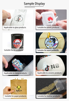 热卖30厘米A3卷对卷紫外DTF打印机冷转印膜贴纸标签印刷绘图仪带层压机