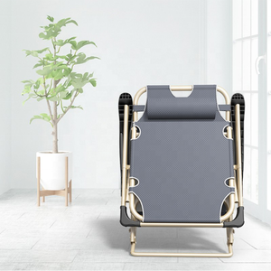 Silla plegable de doble propósito para exteriores, silla plegable para piscina Sunshine Beach con cojín - Product Image 6