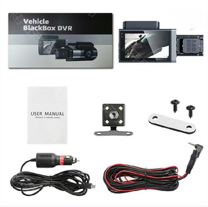 3 kênh HD 1080P Xe hộp đen DVR 3-inch IPS Dashcam Máy quay phim với WDR & 3-Lens wifi xe Dash ghi - Product Image 4