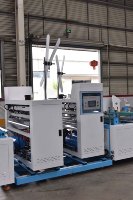 Machine automatique haute vitesse ZXL-G700 pour la fabrication de sacs à poignée souple en non-tissé avec PLC et moteur pour sacs à soufflets latéraux