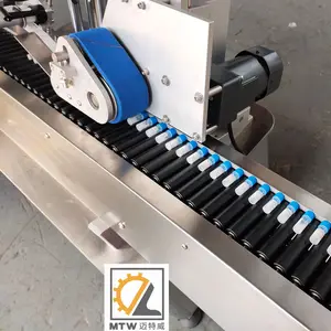 MTW-Bolígrafo automático, tubo de pegamento, pegatina Horizontal, máquina de etiquetado