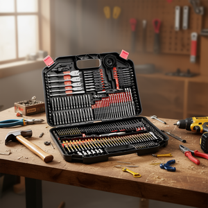 Jeu de 246 embouts de tournevis multi-usages avec étui de transport, jeu de forets pour perçage du métal, finition dorée - Product Image 2