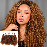 Ensemble de mèches de cheveux humains mélangés, boucles personnalisées 30 #   Extensions de cheveux couleur marron 210g 20 24 26 pouces en gros