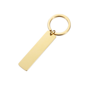 LLavero de acero inoxidable, etiquetas en blanco personalizadas, logotipo Personal, llaveros de Metal, llavero de recuerdo grabable con láser de Metal, etiqueta de nombre - Product Image 6