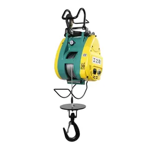 China Supplier High Quality 180kg 20m Portable High Speed Small Electric Wire Rope Hoist