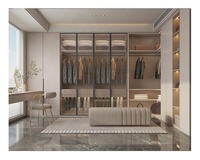 Armoire de chambre moderne de luxe, haute, avec rangement et penderie