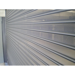 Persianas Enrollables <span class=keywords><strong>de</strong></span> Seguridad Motorizadas a Precio <span class=keywords><strong>de</strong></span> Fábrica, <span class=keywords><strong>Puerta</strong></span> Enrollable <span class=keywords><strong>de</strong></span> <span class=keywords><strong>Acero</strong></span> <span class=keywords><strong>Galvanizado</strong></span> Perforado - Product Image 1