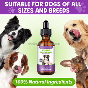Gouttes multivitaminées 15-en-1 pour chiens, marque privée, complément liquide, renforcement immunitaire, soin de la peau et du pelage, santé des voies urinaires, des os et des articulations, 60 ml - Product Image 5