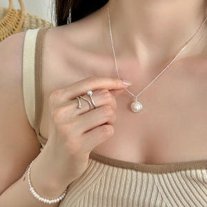 Collier pendentif en argent pur S925, style français exquis et polyvalent, avec six griffes, zircon scintillant, rangée de diamants, chaîne de clavicule, tendance - Product Image 4