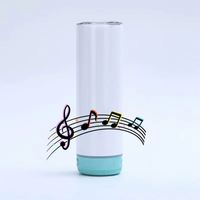 Vaso Térmico con Altavoz para Sublimación, de Acero Inoxidable, Ecológico, Apto para Agua Hirviendo, Aislamiento al Vacío, 20 Onzas, Envío desde Almacén en EE. UU.