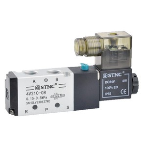Válvula Solenoide de Inversión de Cinco Vías y Dos Posiciones SonoTech 4V210-08-DC24V/AC220V para Diversas Aplicaciones - Product Image 1