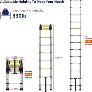 Escalera telescópica extensible de aluminio recta única para <span class=keywords><strong>Lidl</strong></span> - Product Image 5
