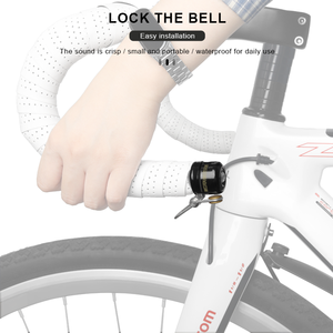 RIDERACE Timbre Curvo para Bicicleta, Campana para Manillar, Campana para Bicicleta de Carretera, Cuerno de Cobre, Alarma de Advertencia de Seguridad para Ciclismo, Bocina de Sonido Claro y Fuerte - Product Image 3