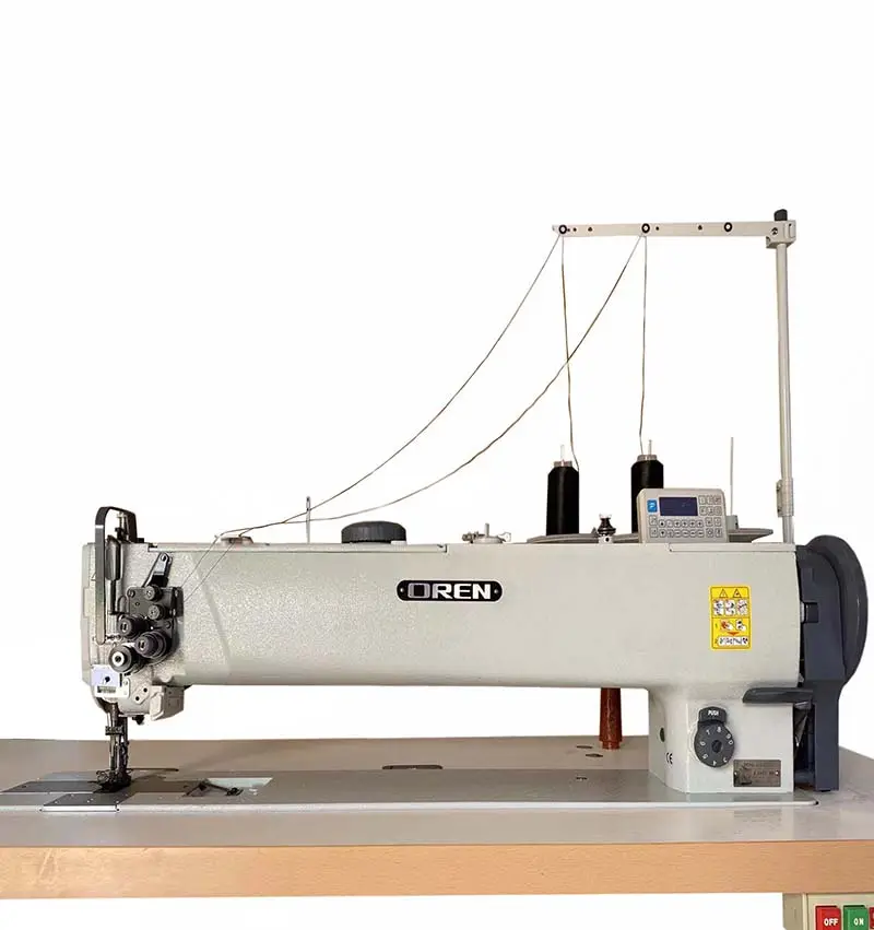 Double needle long arm leather sewing machine RN-650D