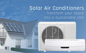 Climatiseur solaire portable haute performance 12000 BTU, chauffage et refroidissement, unité murale split pour usage domestique <span class=keywords><strong>FGET</strong></span>/12K-A002 Solar P - Product Image 2