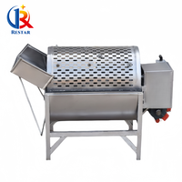 Machine à laver le manioc multifonctionnelle motorisée en acier inoxydable, machine de nettoyage rotative pour pommes de terre, 30-40 kg/lot, 220V, légumes