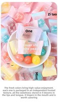 Bonbons durs à la pêche et au raisin, emballés individuellement, bonbons pour faveurs de mariage, confiserie en vrac pour fêtes, bonbons cadeaux
