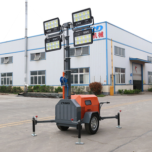 เสาไฟเคลื่อนที่คุณภาพดีที่สุด ขนาด 7 เมตร พร้อมไฟ LED 4x400W และเครื่องกำเนิดไฟฟ้าดีเซล 6.5 กิโลวัตต์ - Product Image 1