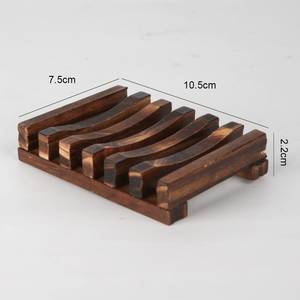 מגש סבון טבעי כפרי אקולוגי בעל רחצה סבון בעבודת יד למים טוגנים צלחת סבון עץ אורן עץ לשומר אמבטיה לכיור - Product Image 2