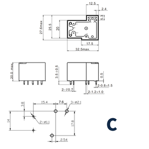 รีเลย์แม่เหล็กไฟฟ้าขนาดเล็ก 30A 48V T90 แบบ PCB 5 ขา คุณภาพสูง ใช้แทนรีเลย์ TE สำหรับระบบ HVAC พร้อมหน้าสัมผัสโลหะผสมเงิน - Product Image 3
