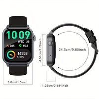 Für JX633 Quadratische Smartwatch Unisex 600mAh Großer Akku TFT IP68 Wasserdicht Multi-Sport-Modus Fitness-Tracker für