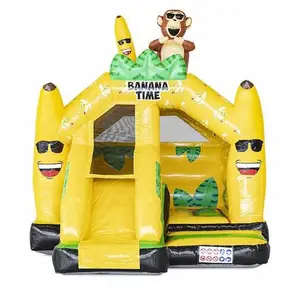 wholesale price bouncing house Monkey Banana Jumping Bed Monkeys inflatable bounce house