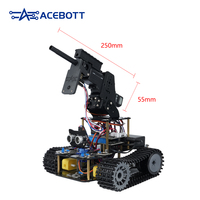 Kit de Tanque Robótico Inteligente 4WD DIY para Arduino ESP32, Juguete Educativo STEM con Codificación y Pistola de Gel para Niños y Adolescentes