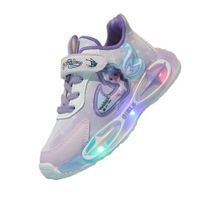 Collezione Primavera Autunno 2025 Nuove <span class=keywords><strong>Scarpe</strong></span> Casual per Bambine <span class=keywords><strong>con</strong></span> <span class=keywords><strong>Luci</strong></span> Luminose, Design Cartoon alla Moda, Slip-On <span class=keywords><strong>con</strong></span> Tomaia in Rete e Suola in PVC, 1-6 Anni - Product Image 5