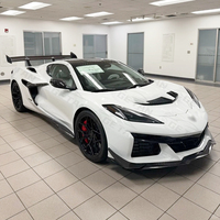 Capot moteur en fibre de carbone sèche préimprégnée style ZR1 1:1 pour Chevrolet Corvette C8 Stingray Z51 Z06 Coupé