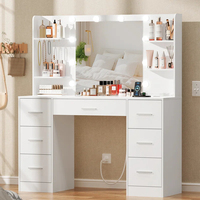 Grandes coiffeuses Rangement spacieux Construction en bois robuste et tailles personnalisées pour maisons et hôtels de luxe