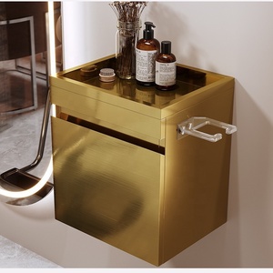 Nouvelle Arrivée Meuble de Salon Moderne en Acier Inoxydable, Armoire de Barbier Durable, Rangement Mural pour Outils de Coiffure, Mobilier de Salon - Product Image 3