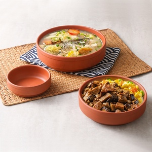 Juego de cuencos de cerámica hechos a mano, apto para microondas y horno, diseño moderno, plato de cerámica mexicana, plato de tapas de terracota - Product Image 2