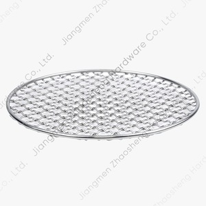 Stainless Steel Round <b>Grill</b> <b>Mesh</b> 20-28cm Heat Resistant <b>For</b> Barbecue Cooking Baking - Product Image 3