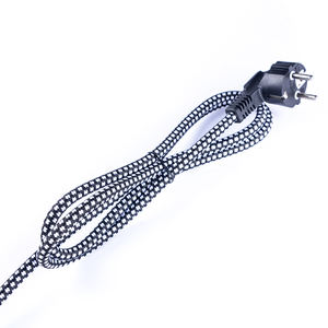 <span class=keywords><strong>VDE</strong></span> standard 3 pin potenza di ricambio piombo cotone europeo treccia cavo di alimentazione per ferro a vapore - Product Image 5