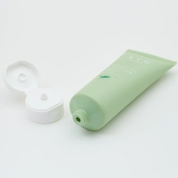 Tubes en plastique à presser souple PCR 100ml BB crème pour les mains tube de nettoyage du visage pour cosmétique avec couvercle rabattable