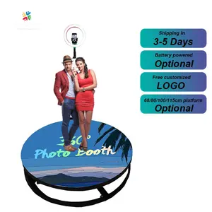 Penjualan Laris Baru Portabel Selfie 360 Pemutar Derajat Platform Bisnis Stan Foto Kamera Mesin Penjual Otomatis 360 Stan Video