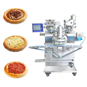 Novo design aberto superior queijo pizza incrustante máquina esfiha formando máquina pizza máquina