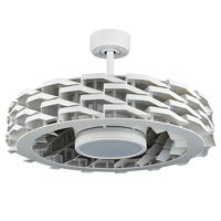 Élégant style moderne produit breveté ventilateur de plafond lumière moteur à courant continu télécommande ventilateur de plafond sans lame avec lumière LED