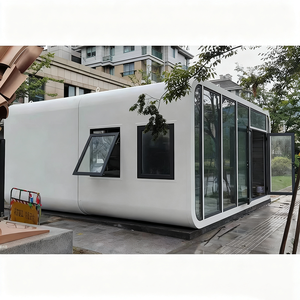 รีสอร์ทกลางแจ้ง บ้านอัจฉริยะขนาด 40 ฟุต ระบบบ้านกระจกสำเร็จรูป โครงสร้างเหล็ก โรงแรม อพาร์ทเมนท์ แคปซูลคอนเทนเนอร์สุดหรูทันสมัย - Product Image 5