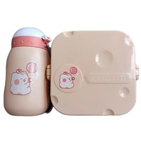 Sac d'école pour enfants avec boîte à lunch et gourde, ensemble boîte à lunch, gourde en plastique
