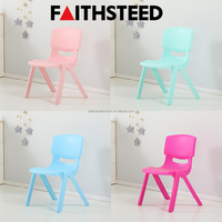 Silla de Estudio Ergonómica de Plástico con Respaldo; Taburete Plegable Reforzado para Jardín de Niños; Asiento Moderno para Guardería