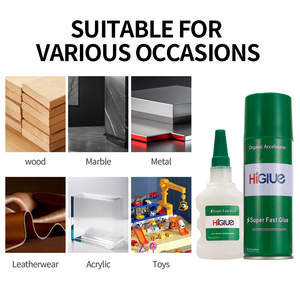 Đa Mục Đích Nhanh Chóng Làm Khô Siêu Keo Kit Với Phun <span class=keywords><strong>Activator</strong></span> Không Thấm Nước Cyanoacrylate Dính Cho Gỗ Nhựa MDF Kim Loại - Product Image 2