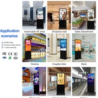 Kiosque d'affichage numérique autonome avec écran LCD Wi-Fi de 65 pouces, machine de publicité en ligne, moniteur – Fournisseur d'usine