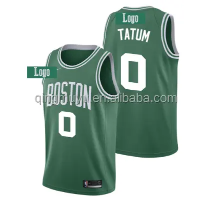Áo Thi Đấu Bóng Rổ Boston Celtic Màu Nâu #00 Jayson Tatum Màu Trắng Đen #0 #7 Jaylen