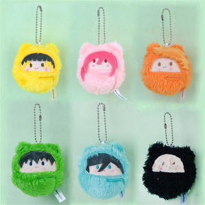 بيع بالجملة قفل أزرق باتشيرا ميغورو تشيجيري Hyoma Isagi Yoichi Nagi Seishiro Rin Itoshi 7 قلادة سلسلة مفاتيح لعبة دمية قطيفة - Product Image 1