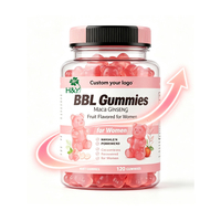 Vente en gros de gommes BBL personnalisées avec étiquette privée, complément alimentaire pour femmes